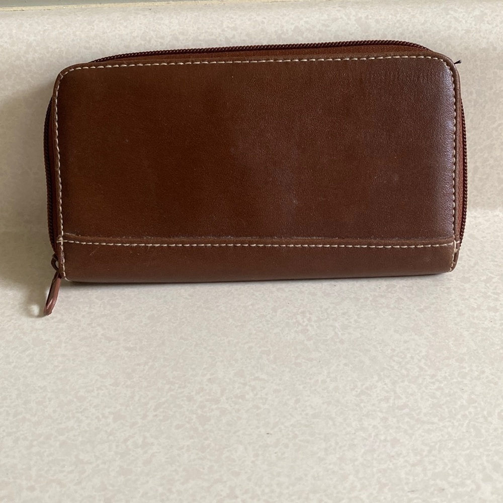 Faux leather wallet